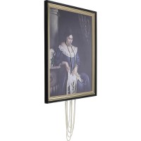 Oil painting Frame Lady Pearls 80x100cm