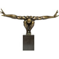Objet décoratif athlète bronze 75cm