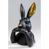 Deko Figur Sweet Rabbit Schwarz 31cm