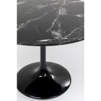 Table Solo Marble Black Ø110