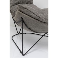 Armchair with Stool Snuggle Grey (2/part)