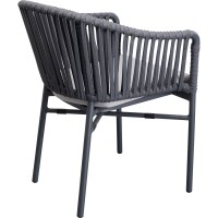 Chair with Armrest Santanyi Dark Grey