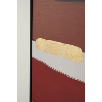 Quadro incorniciato Abstract Shapes rosa 73x143cm