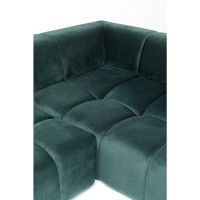 Corner Sofa Belami Velvet Dark Green Right 265cm