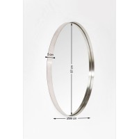 Miroir Curve rond inox Ø100cm