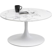 Coffee Table Schickeria Marble White Ø80cm