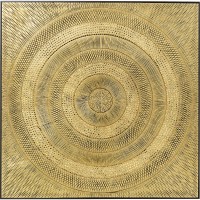 Tableau décoratif Art Circle doré 120x120
