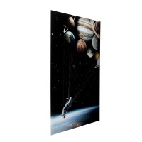 Quadro in vetro Flying Astronaut 100x150cm