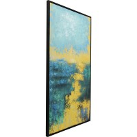 Tableau sur toile Jardin bleu 125x215cm