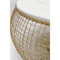 Tavolino da caffè Cesta marmo-oro Ø100cm