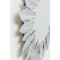 Miroir mural Feather Dress Argent Ø49cm
