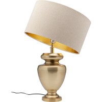 Lampada da Tavolo Barocco Oro Beige 49cm