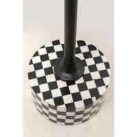 Beistelltisch Domero Chess Schwarz Weiß Ø25cm