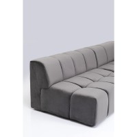 Canapé d angle Belami Velvet gris droit