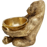 Figura decorativa Holding Bowl oro 41cm