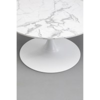 Coffee Table Schickeria Marble White Ø80cm
