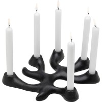 Kerzenständer Corallo Schwarz 4cm