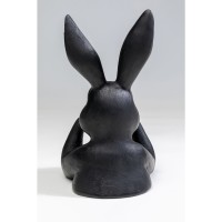 Figura decorativa Sweet Rabbit nero 23cm