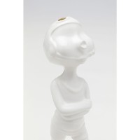 Figura decorativa Ball Girl bianco 29cm