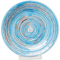 Plate Swirl Blue Ø19cm
