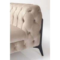 Arm Chair Bellissima Velvet Beige 120cm
