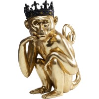 Figurine décorative King Lui doré 35cm