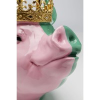 Deko Figur Crowned Pig 28cm