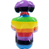 Deko Figur Sitting Dog Rainbow 80