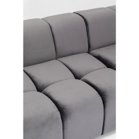 Canapé d angle Belami Velvet gris droit