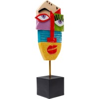 Deco Object Abstract Face Multicolour 52cm