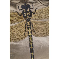 Kissen Glitter Dragonfly Braun 40x40cm