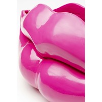 Vaso decorativo Lips rosa 28 cm