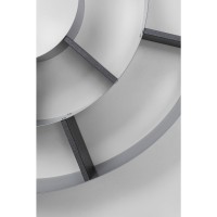 Scaffale da parete Snail argento-grigio