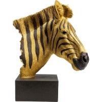 Oggetto decorativo Zebra oro 35cm