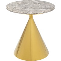 Table d appoint Rita doré Ø50cm
