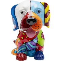 Deko Figur Dog Patchwork 35cm