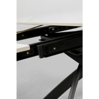 Tavolo estensibile Twist Onyx 120(30+30)x90cm