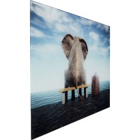 Glass Picture Elephant Journey 60x40cm
