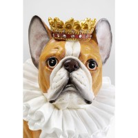 Figura decorativa King Dog marrone 29cm