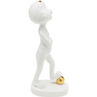 Deco Figurine Ball Girl White 29cm