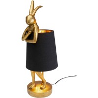 Lampada da tavolo Animal Rabbit oro/nero 50cm