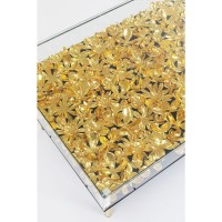 Couchtisch Gold Flowers 120x60