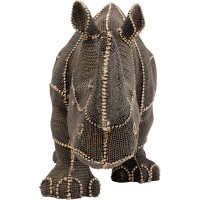 Deco Oggetto Rinoceronte Rivetti Perle 25