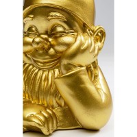 Deco Figurine Gnome Gold 21cm