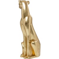 Deko Figur Sitting Leopard Gold 150cm