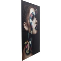 Glass Picture Snake Girl 80x120cm