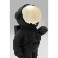 Deko Figur Welcome Astronaut Schwarz 27cm