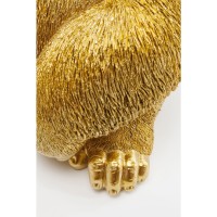 Deko Figur Monkey Gorilla Side Medium Gold