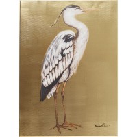 Picture Touched Heron Right 50x70cm