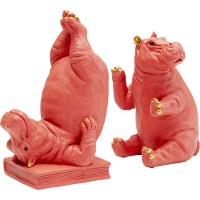 Bookend Hippo Pink (2/Set)